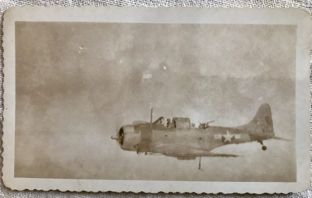 Dauntless Dive Bomber. Photo courtesy from Albert Pinard's private collection 